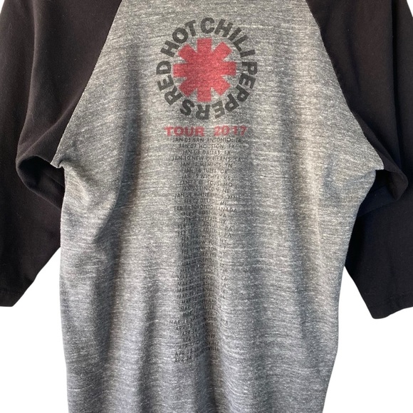 Red Hot Chili Peppers 2017 Tour Band Concert Rock Tee 3/4 Sleeve T Shirt SZ S - Picture 3 of 6